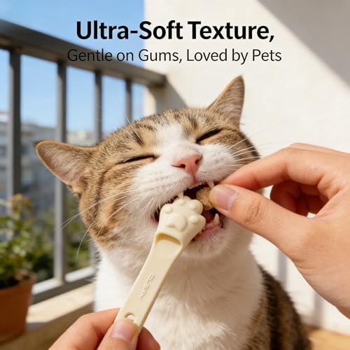 Silicone pet toothbrush 3-pack for dogs and cats